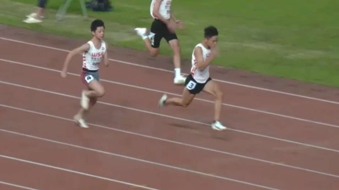 12岁小学生韩信百米跑出11秒49